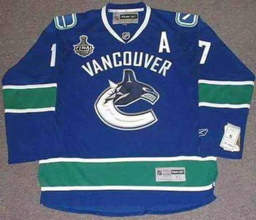 RYAN KESLER Vancouver Canucks 2011 REEBOK Throwback NHL Hockey Jersey