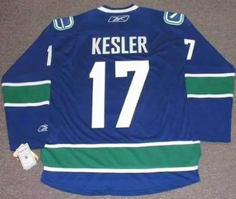 RYAN KESLER Vancouver Canucks 2011 REEBOK Throwback NHL Hockey Jersey 