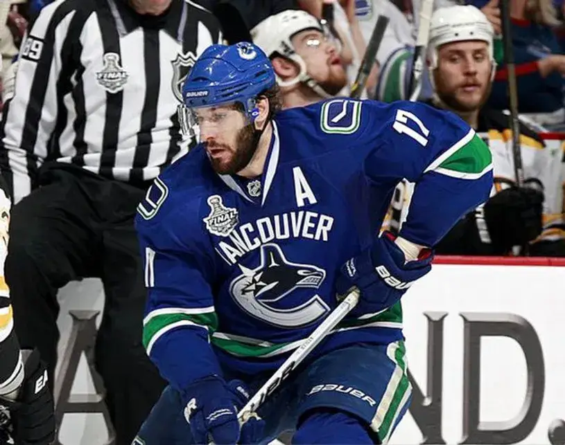 RYAN KESLER Vancouver Canucks 2011 REEBOK Throwback NHL Hockey Jersey 