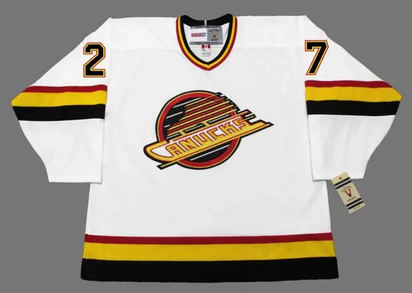 SERGIO MOMESSO Vancouver Canucks 1994 CCM Vintage Home NHL Hockey Jersey