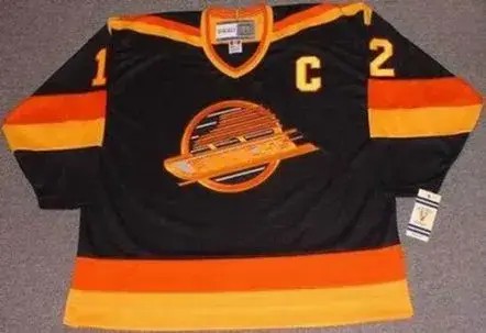 STAN SMYL Vancouver Canucks 1985 CCM Vintage Throwback Away NHL Hockey Jersey