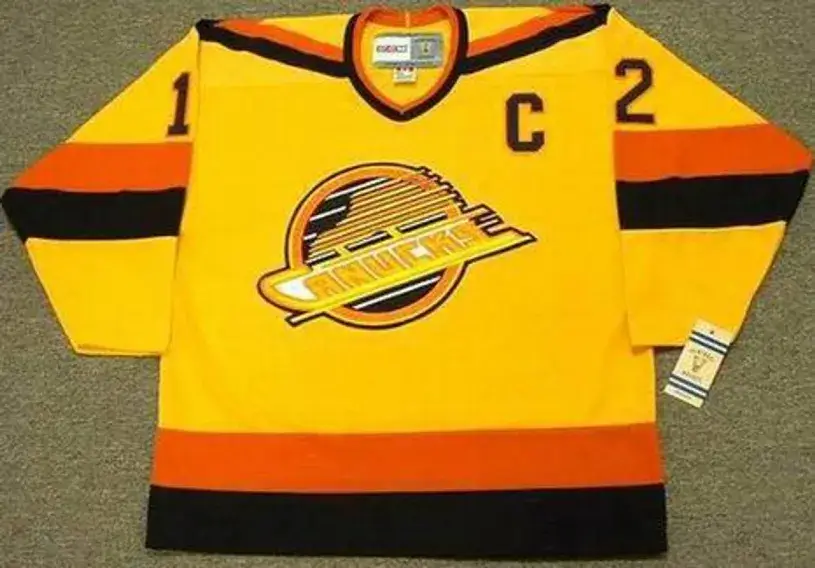 STAN SMYL Vancouver Canucks 1985 CCM Vintage Throwback Home NHL Hockey Jersey