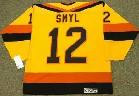 STAN SMYL Vancouver Canucks 1985 CCM Vintage Throwback Home NHL Hockey Jersey 