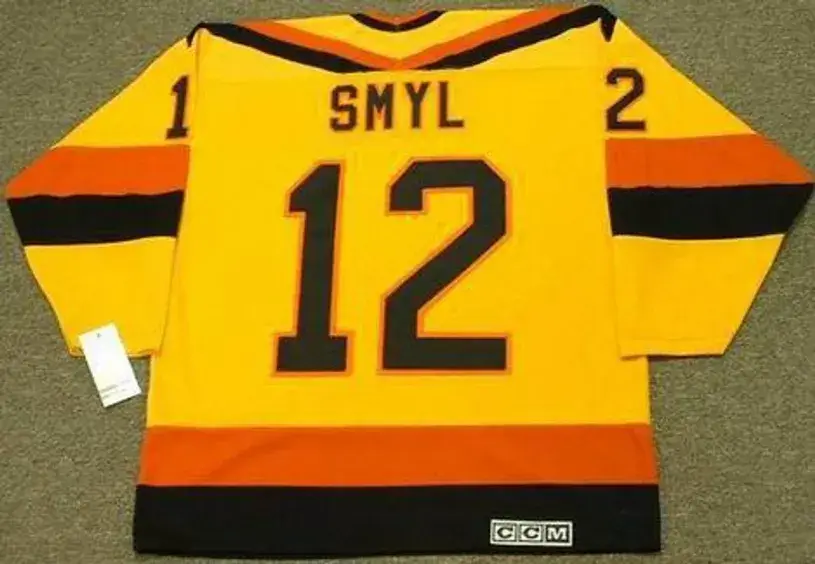 STAN SMYL Vancouver Canucks 1985 CCM Vintage Throwback Home NHL Hockey Jersey 