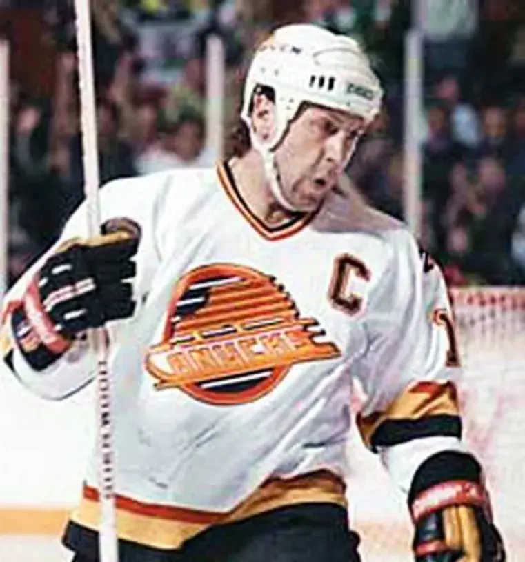 STAN SMYL Vancouver Canucks 1989 CCM Vintage Home NHL Hockey Jersey 