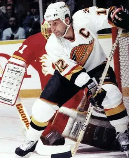 STAN SMYL Vancouver Canucks 1989 CCM Vintage Home NHL Hockey Jersey 