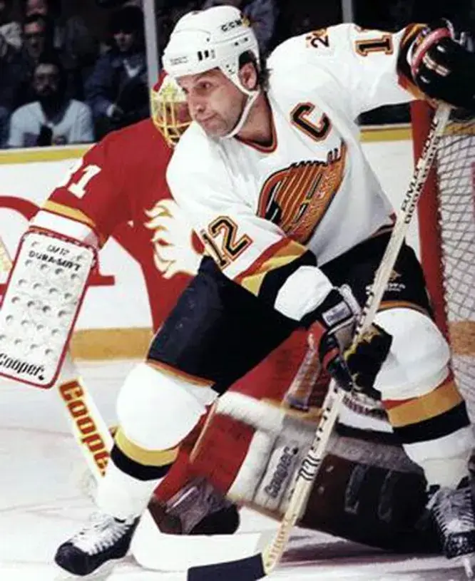 STAN SMYL Vancouver Canucks 1989 CCM Vintage Home NHL Hockey Jersey 