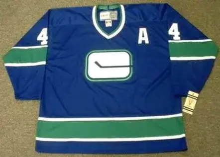 TODD BERTUZZI Vancouver Canucks 1970’s CCM Vintage Throwback NHL Hockey Jersey
