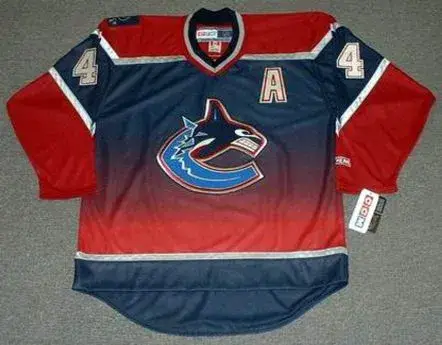 TODD BERTUZZI Vancouver Canucks 2002 CCM Throwback NHL Hockey Jersey