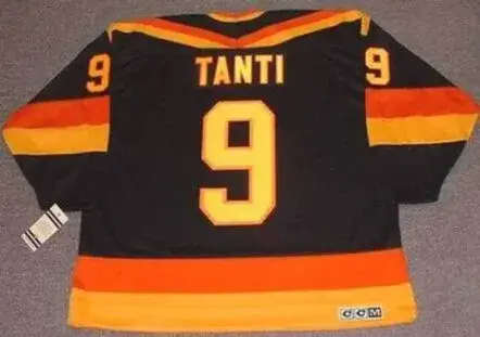 TONY TANTI Vancouver Canucks 1987 CCM Vintage Throwback Away NHL Hockey Jersey 