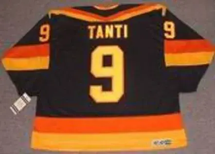 TONY TANTI Vancouver Canucks 1987 CCM Vintage Throwback Away NHL Hockey Jersey 