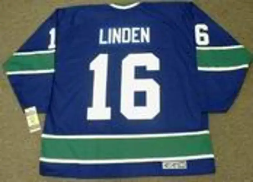 TREVOR LINDEN Vancouver Canucks 1970’s CCM Vintage Throwback Home Hockey Jersey 