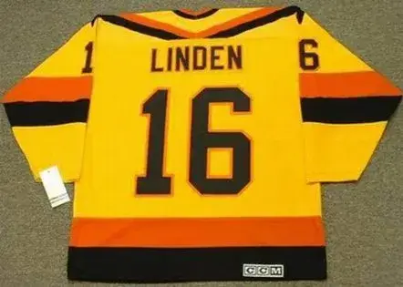 TREVOR LINDEN Vancouver Canucks 1989 CCM Vintage Throwback Home Hockey Jersey 