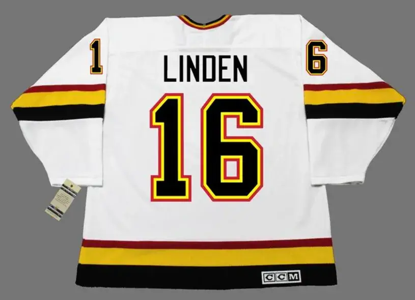 TREVOR LINDEN Vancouver Canucks 1994 CCM Vintage Home NHL Hockey Jersey 