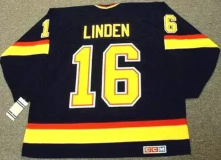 TREVOR LINDEN Vancouver Canucks 1994 CCM Vintage Throwback NHL Hockey Jersey 