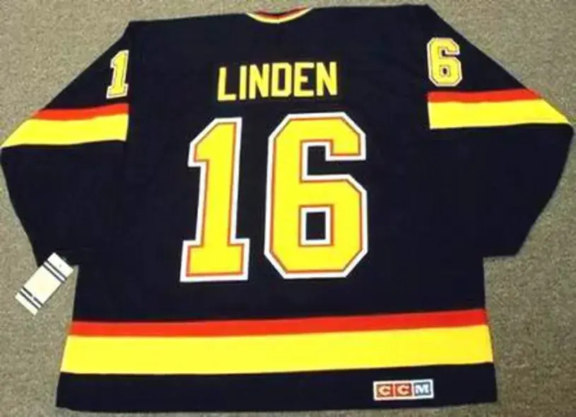 TREVOR LINDEN Vancouver Canucks 1994 CCM Vintage Throwback NHL Hockey Jersey 