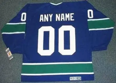 VANCOUVER CANUCKS 1970’s CCM Vintage Away Jersey Customized “Any Name & Number(s)” 