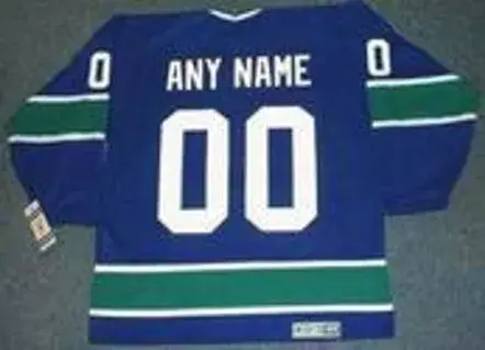 VANCOUVER CANUCKS 1970’s CCM Vintage Away Jersey Customized “Any Name & Number(s)” 