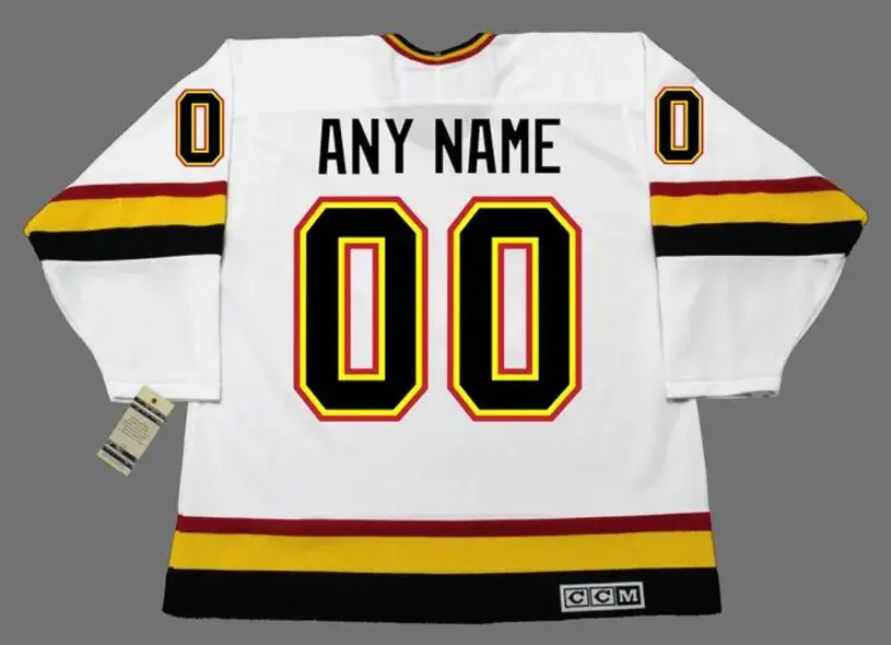 VANCOUVER CANUCKS 1990’s CCM Vintage Home Jersey Customized “Any Name & Number(s)” 