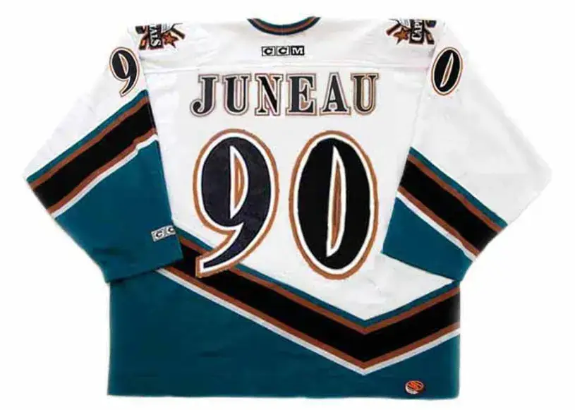 JOE JUNEAU Washington Capitals 1997 CCM Vintage Home NHL Hockey Jersey 