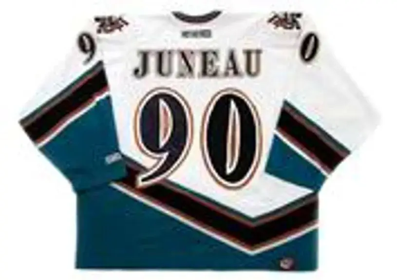 JOE JUNEAU Washington Capitals 1997 CCM Vintage Home NHL Hockey Jersey 