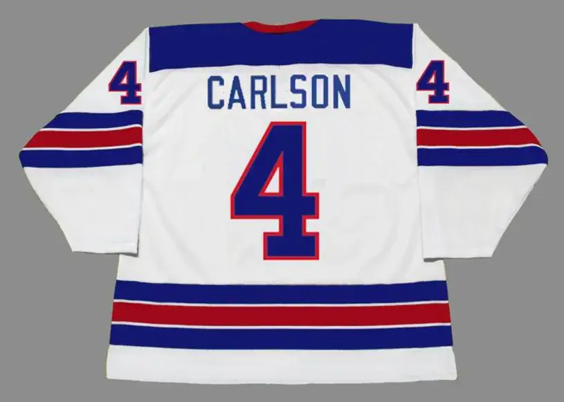 JOHN CARLSON 2014 USA Nike Olympic Throwback Hockey Jersey 