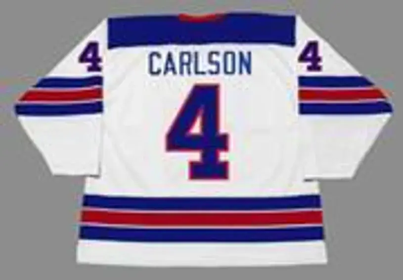 JOHN CARLSON 2014 USA Nike Olympic Throwback Hockey Jersey 