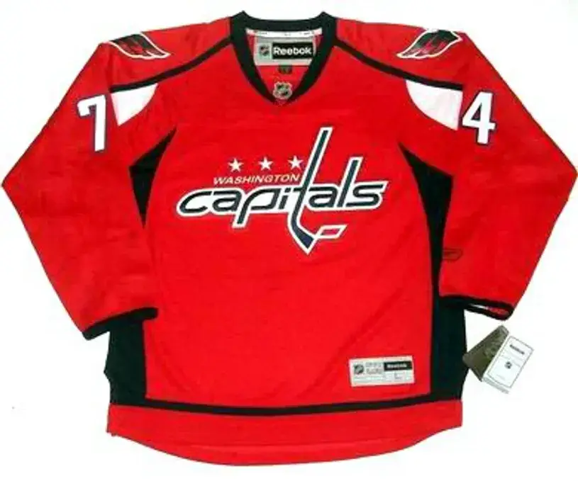 JOHN CARLSON Washington Capitals 2014 REEBOK Throwback NHL Hockey Jersey