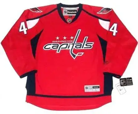 JOHN ERSKINE Washington Capitals 2010 REEBOK Throwback NHL Hockey Jersey