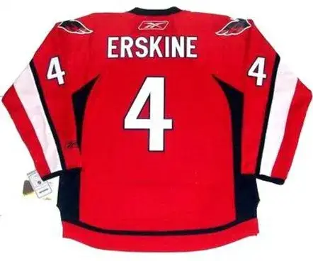 JOHN ERSKINE Washington Capitals 2010 REEBOK Throwback NHL Hockey Jersey 