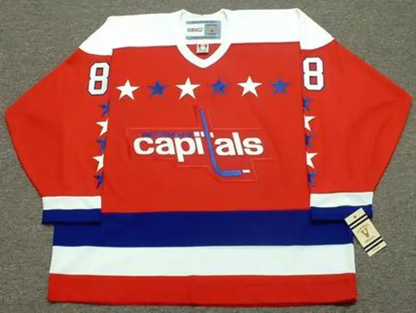 LARRY MURPHY Washington Capitals 1988 CCM Vintage Throwback NHL Hockey Jersey