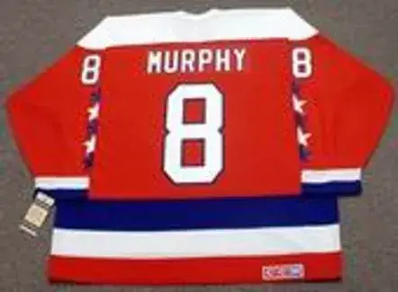 LARRY MURPHY Washington Capitals 1988 CCM Vintage Throwback NHL Hockey Jersey 