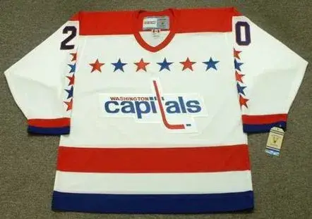 MICHAL PIVONKA Washington Capitals 1990 CCM Vintage Throwback Home NHL Jersey