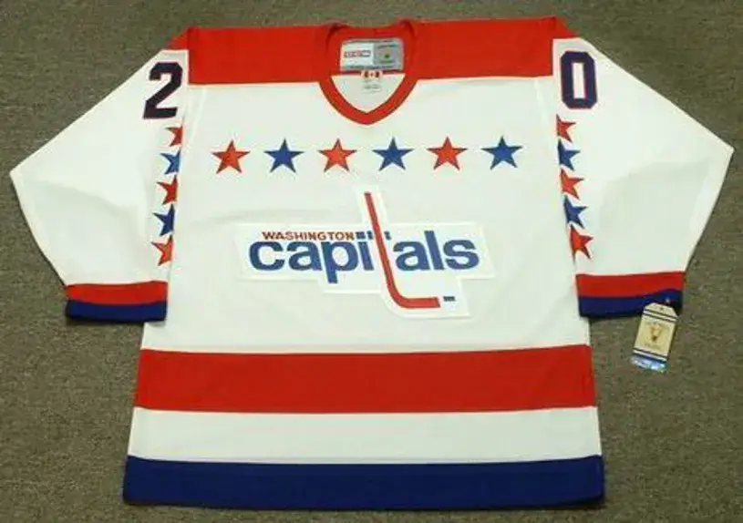 MICHAL PIVONKA Washington Capitals 1990 CCM Vintage Throwback Home NHL Jersey