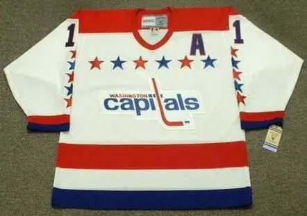 MIKE GARTNER Washington Capitals 1988 CCM Vintage Throwback Home NHL Jersey