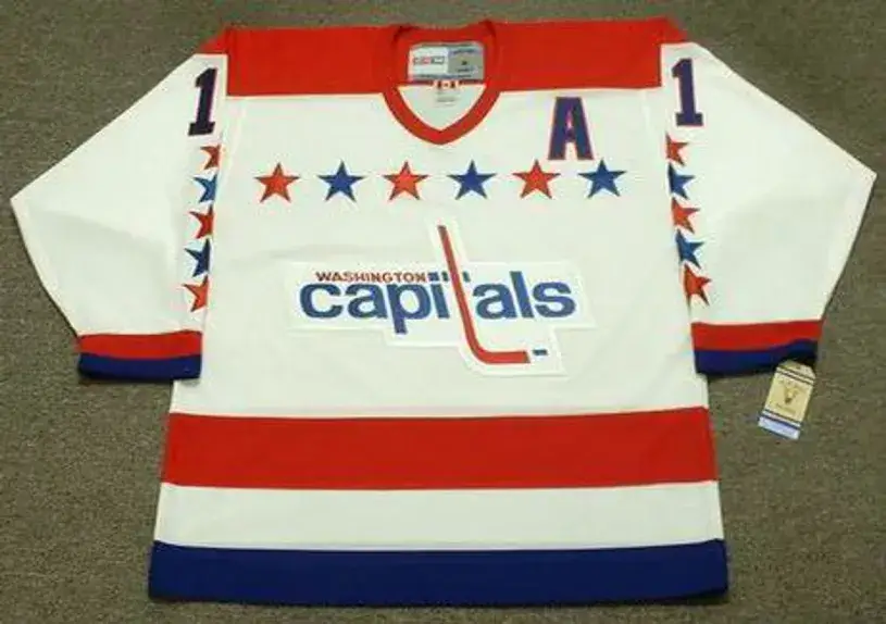MIKE GARTNER Washington Capitals 1988 CCM Vintage Throwback Home NHL Jersey