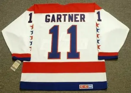 MIKE GARTNER Washington Capitals 1988 CCM Vintage Throwback Home NHL Jersey 