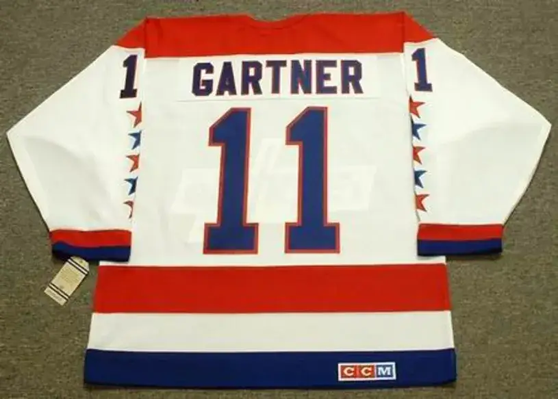 MIKE GARTNER Washington Capitals 1988 CCM Vintage Throwback Home NHL Jersey 