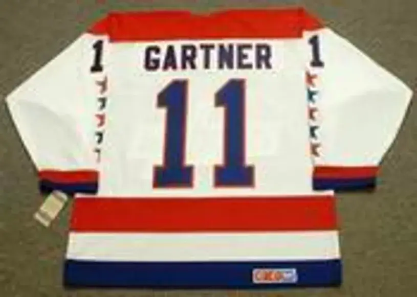 MIKE GARTNER Washington Capitals 1988 CCM Vintage Throwback Home NHL Jersey 