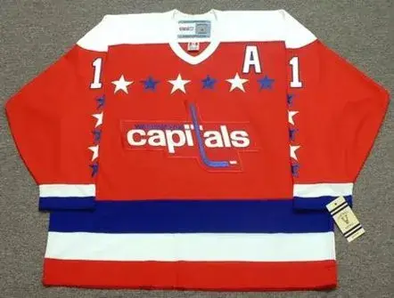 MIKE GARTNER Washington Capitals 1988 CCM Vintage Throwback NHL Hockey Jersey