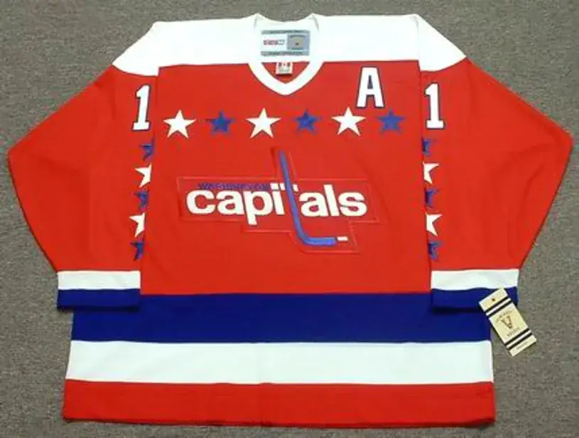 MIKE GARTNER Washington Capitals 1988 CCM Vintage Throwback NHL Hockey Jersey