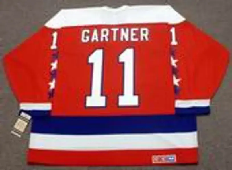 MIKE GARTNER Washington Capitals 1988 CCM Vintage Throwback NHL Hockey Jersey 