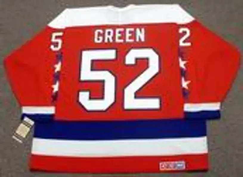 MIKE GREEN Washington Capitals 1980’s CCM Vintage Throwback NHL Hockey Jersey 