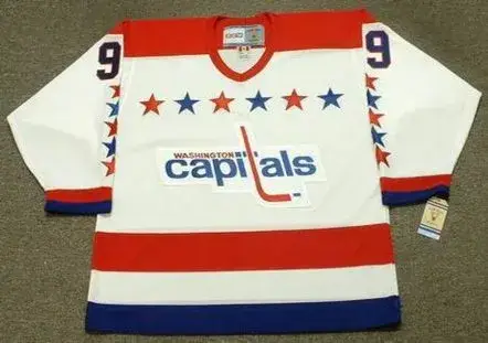 NICK KYPREOS Washington Capitals 1990 CCM Vintage Throwback Home NHL Jersey