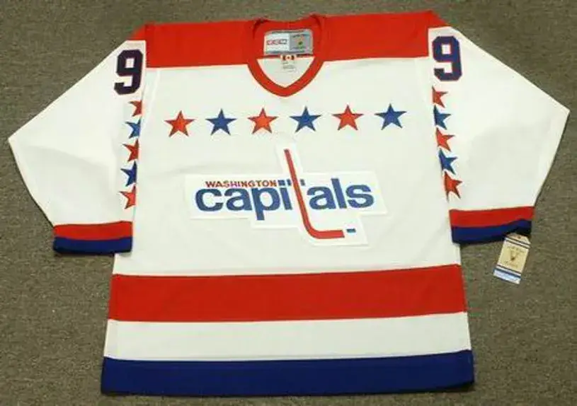 NICK KYPREOS Washington Capitals 1990 CCM Vintage Throwback Home NHL Jersey