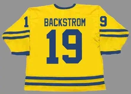 NICKLAS BACKSTROM 2006 Team Sweden Nike Throwback Hockey Jersey 