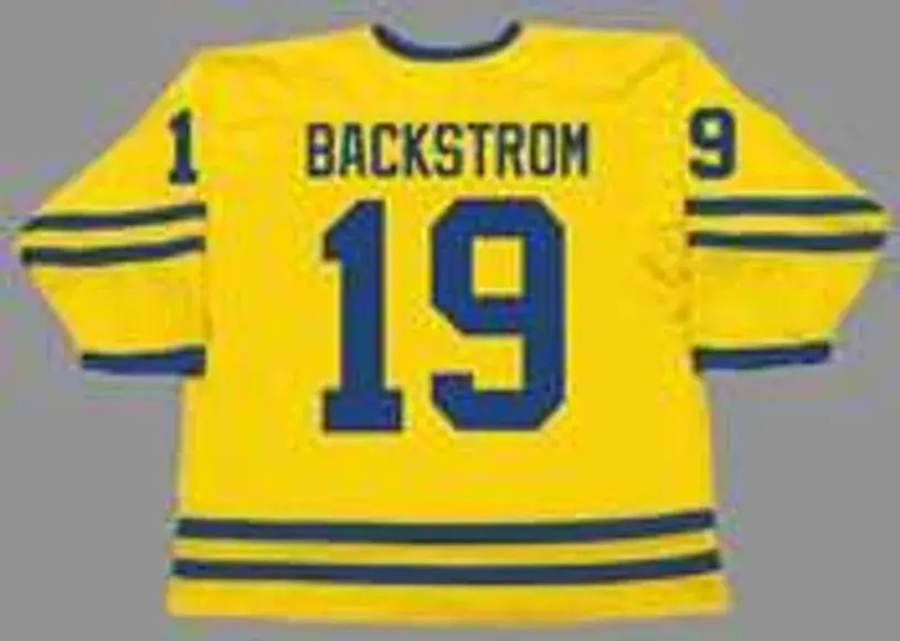 NICKLAS BACKSTROM 2006 Team Sweden Nike Throwback Hockey Jersey 