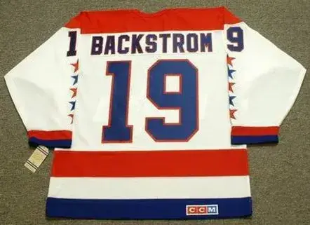 NICKLAS BACKSTROM Washington Capitals CCM Vintage Throwback Away NHL Jersey 