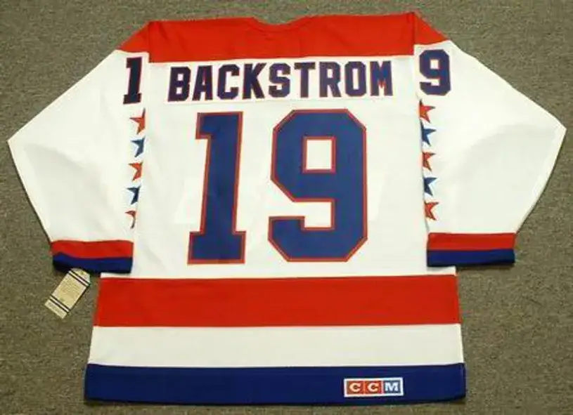 NICKLAS BACKSTROM Washington Capitals CCM Vintage Throwback Away NHL Jersey 
