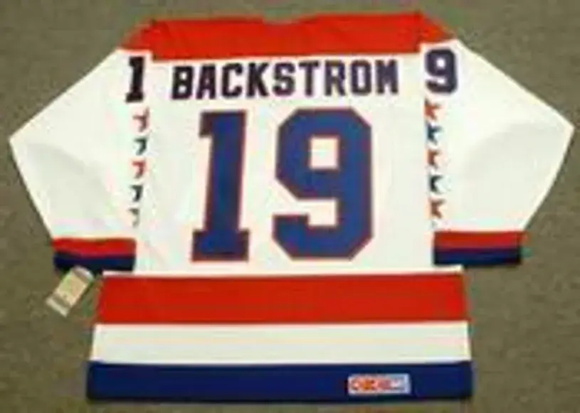 NICKLAS BACKSTROM Washington Capitals CCM Vintage Throwback Away NHL Jersey 